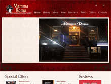 Tablet Screenshot of mamma-roma.net